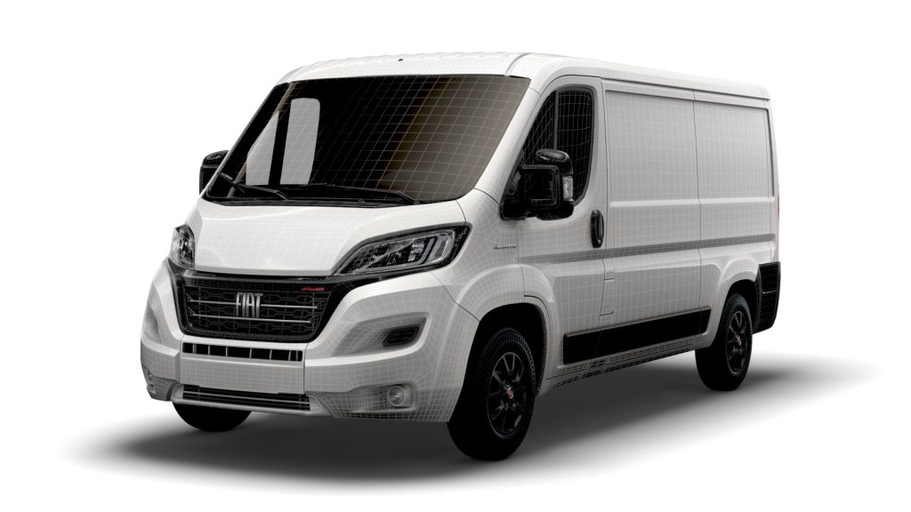 White Fiat Ducato van