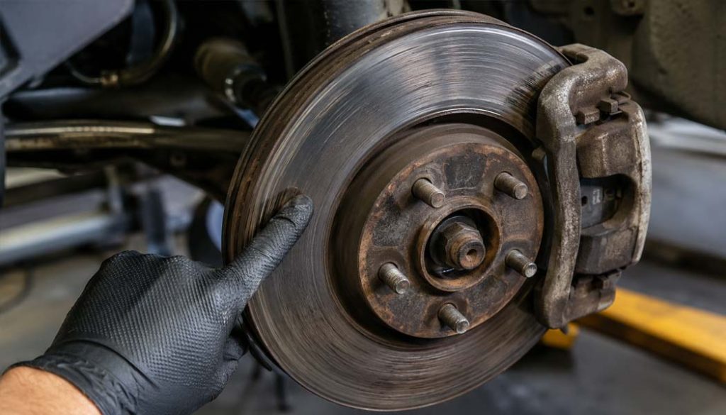 Commercial Van brake rotor and caliper assembly in brisbane