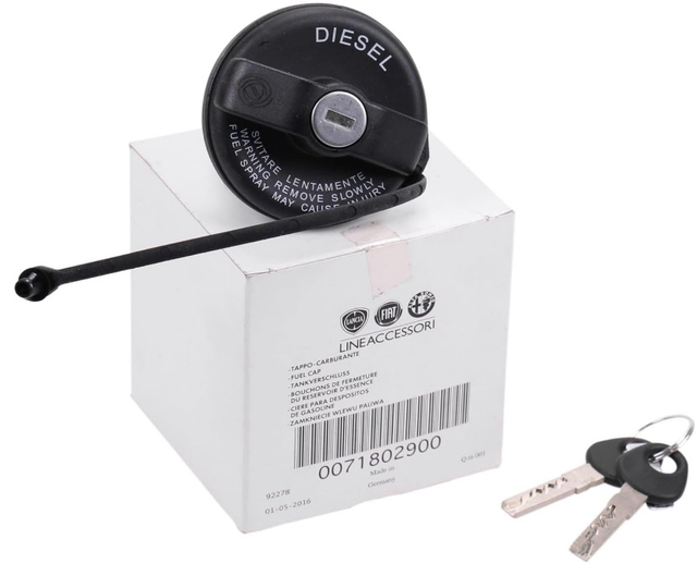 Locking Fuel Cap With Barrel & Keys 71802900 - Image 1