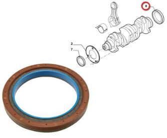 Crankshaft Seal 504078511 - Image 1
