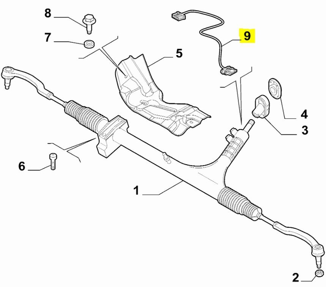 steering cable harness 46861225 - Image 1